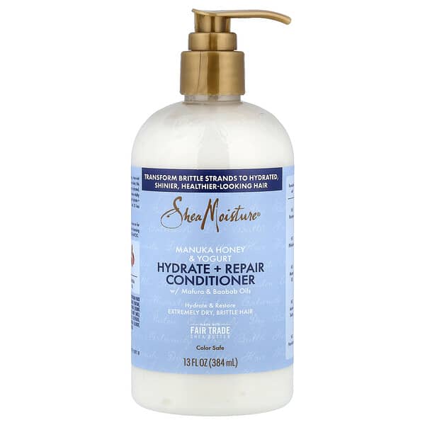 SheaMoisture, 마누카 꿀 & 요거트, 하이드레이트 + 리페어 컨디셔너, 384ml(13fl oz)