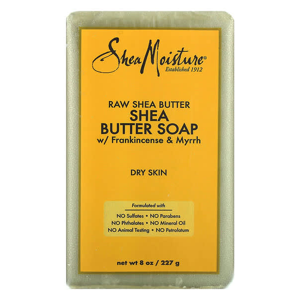 SheaMoisture, Raw Shea Butter Bar Soap w/ Frankincense &amp; Myrrh, 8 oz (227 g)