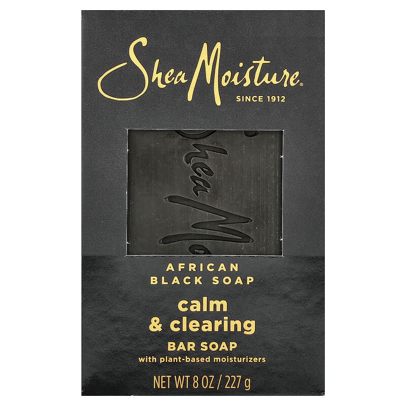 African Black Bar Soap, with Plant-Based Moisturizers, oz (227 g)