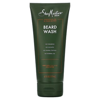 SheaMoisture, Для мужчин, средство для мытья бороды, масло маракуйи и масло ши, 177 мл (6 жидк. Унций)