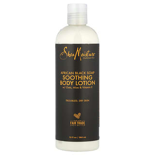 SheaMoisture, African Black Soap, Soothing Body Lotion, Oats, Aloe & Vitamin E, 13 fl oz (384 g)