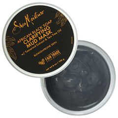 SheaMoisture, Mascarilla de belleza clarificante con barro, Jabón negro africano, 170 g (6 oz)