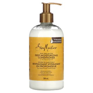 SheaMoisture, Raw Shea Butter, Deep Moisturizing Conditioner, Curly to Coily Hair, 13 fl oz (384 ml)