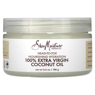 SheaMoisture, Питательное увлажнение для волос, 100% кокосовое масло холодного отжима, 100 г (3,5 унции)
