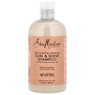 SheaMoisture, Shampoo Curl & Shine, Coco e Hibisco, 384 ml (13 fl oz)