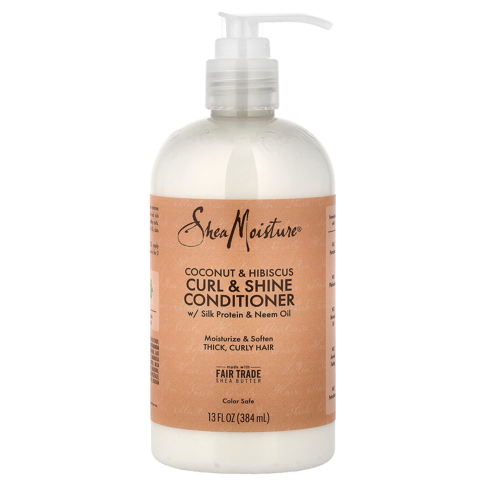 Balsam Curl & Shine, nucă de cocos și hibiscus, 13 fl oz (384 ml)