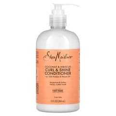 SheaMoisture, Condicionador Curl e Brilho, Coco e Hibisco, 384 ml (13 fl oz)