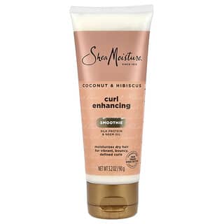 SheaMoisture, Curl Enhancing, Smoothie, Silk Protein & Neem Oil, Coconut & Hibiscus, 3.2 oz (90 g)