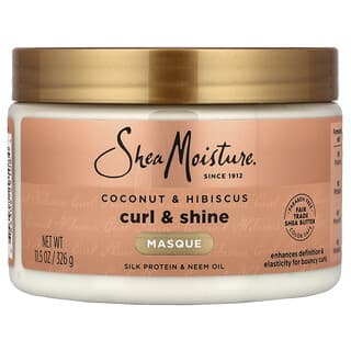 SheaMoisture, Curl & Shine Hair Masque, Coconut & Hibiscus, 11.5 oz (326 g)