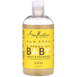 SheaMoisture, 嬰兒洗髮水，含乳清和沒藥，13液量盎司（384 毫升）