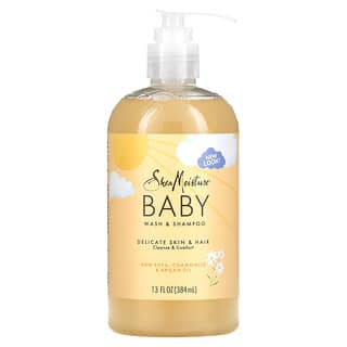 SheaMoisture, Banho e Shampoo para Bebês, Levemente Perfumado, 384 ml (13 fl oz)