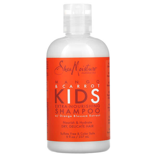 SheaMoisture, 兒童滋養洗髮露，芒果和胡蘿蔔，8 盎司（237 毫升）