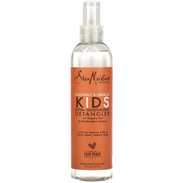 SheaMoisture, Kids Extra-Moisturizing Detangler, Coconut & Hibiscus, 8 ...