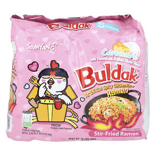 Buldak™, Ramen salteado, Pollo picante, Carbonara, 5 paquetes, 130 g (4,58 oz) cada uno