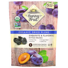 Sunny Fruit, Organic Dried Plums,  5 Portion Packs, 1.06 oz (30 g) Each (Discontinued Item) 
