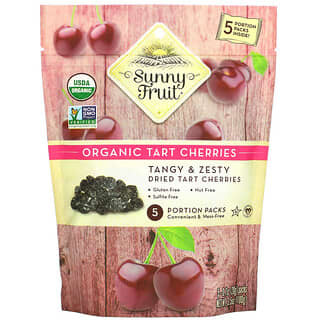 Sunny Fruit, Organic Tart Cherries, 5 Portion Packs, 0.7 oz (20 g) Each