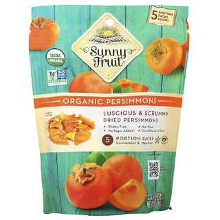 Sunny Fruit, 유기농 감은 감, 5회분 팩, 각 20g(0.7oz)