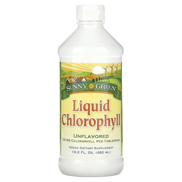 Sunny Green, Liquid Chlorophyll, Unflavored, 100 mg, 16.2 fl oz (480 ml) (Discontinued Item) 