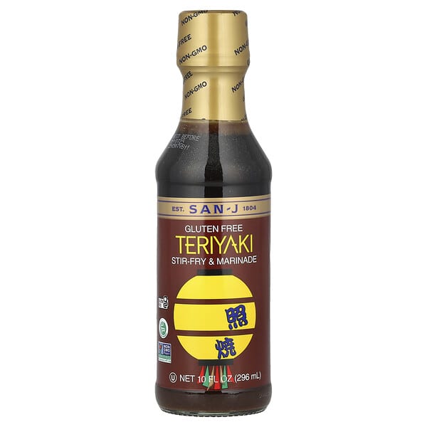 San-J, 데리야끼, 볶음 & 마리네이드, 글루텐 무함유, 296ml(10fl oz)