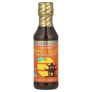 San-J, Orange Sauce, Asian Glaze & Stir-Fry, Gluten Free, 10 fl oz (296 ml)