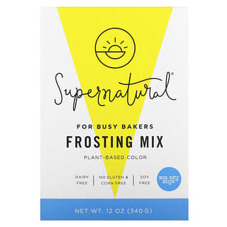 Supernatural Kitchen, Frosting Mix, Big Sky Blue, 12 oz (340 g)