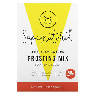 Supernatural Kitchen, Frosting Mix, Fruit Punch Red, 12 oz (340 g)