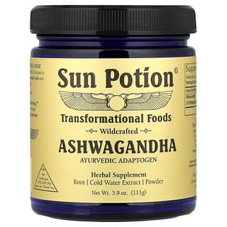 Sun Potion, Ashwagandha-pulver, viltprodusert, 111 g