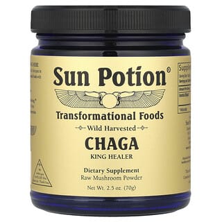 Sun Potion, Chaga, Raw Mushroom Powder, Wild Harvested, 2.5 oz (70 g)