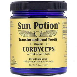 Sun Potion, Cordyceps en polvo, orgánico, 100 g (3,5 oz)