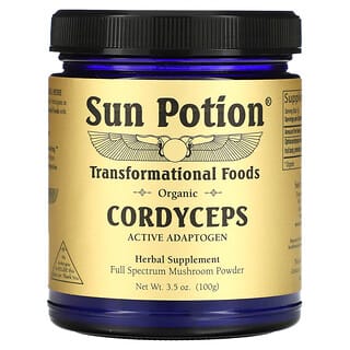 Sun Potion, Cordyceps em Pó, Orgânico, 100 g (3,5 oz)