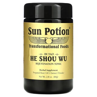 Sun Potion‏, אבקת הא שואו וו (He Shou Wu)‏, 80 גרם (2.8 אונקיות)
