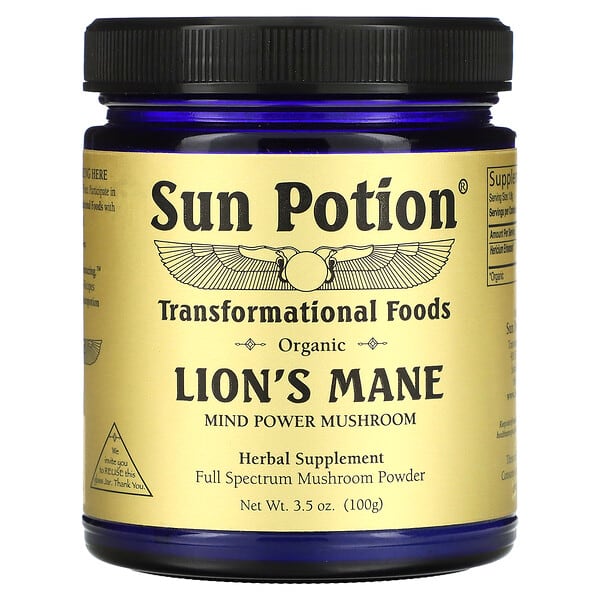 Sun Potion, Organic Lion's Mane, 3.5 oz (100 g)