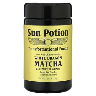 Sun Potion, مزروع في البرية، ماتشا التنين الأبيض، درجة احتفالية، مسحوق الشاي الأخضر، 1.94 أوقية (55 غرام)