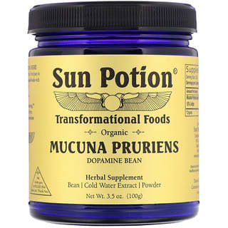 Sun Potion, Mucuna Pruriens Orgânica em Pó, 100 g (3,5 oz)