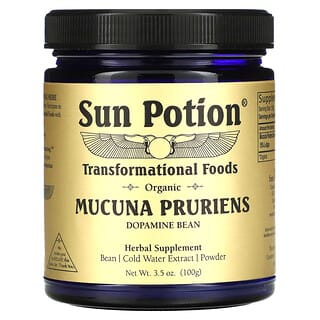 Sun Potion, مسحوق الفاصوليا المخملية (مكيونا برورينز) العضوية، 3.5 أونصة (100 جرام)