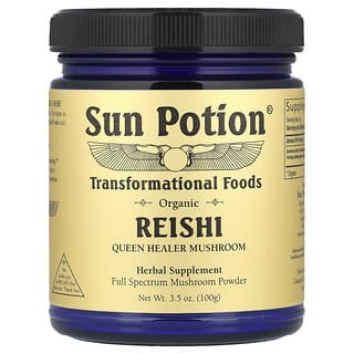 Sun Potion, Органические грибы рейши в виде порошка, 100 г