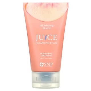 SNP, Juice Cleansing Foam, pH Balancing Peach, 3.38 fl oz (100 ml)