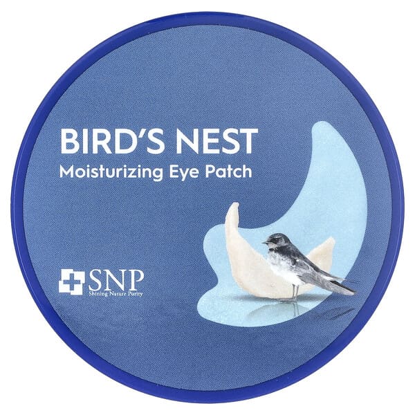 SNP, Tampalan Mata Pelembap Sarang Burung, 60 Tampalan, 0.04 oz (1.25 g) Setiap satu
