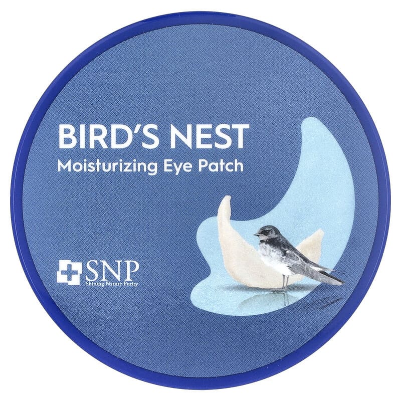 BIRD'S NEST 燕の巣 ツバメの巣 モイスチャライジング アイパッチ、60枚、各1.25g（0.04