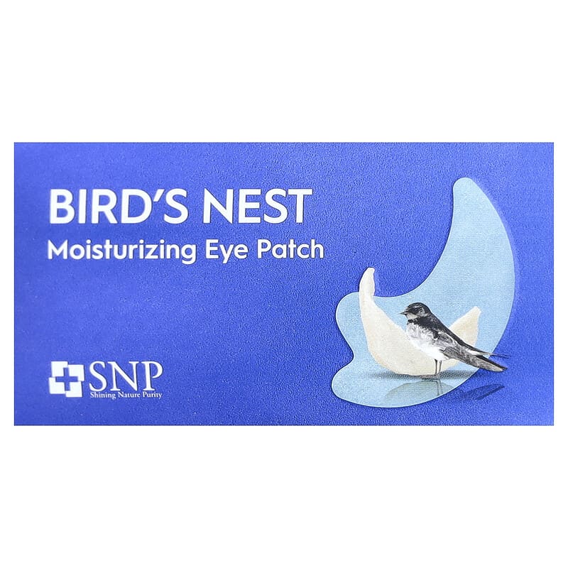 BIRD'S NEST 燕の巣 ツバメの巣 モイスチャライジング アイパッチ、60枚、各1.25g（0.04