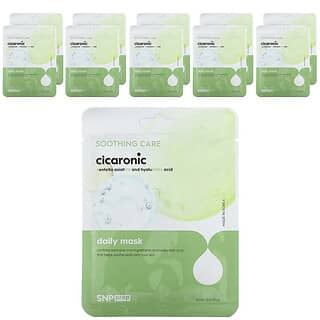 SNP, Denná kozmetická maska, Cicaronic, 10 plátenných masiek, každá s objemom 20 ml