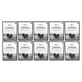 SNP (إس إن بي)‏, Charcoal Mineral Black Ampoule Beauty Mask, 10 Sheet Masks, 0.84 fl oz (25 ml) Each
