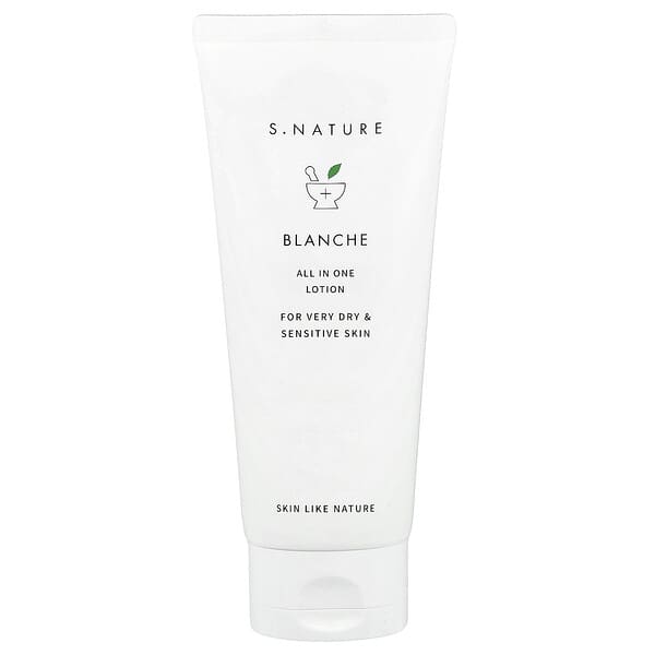 S.NATURE, Blanche, 올인원 로션, 극건성 및 민감성 피부용, 200ml