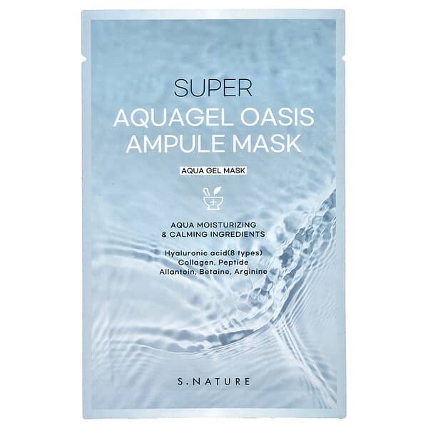 S.NATURE, Super AquaGel Oasis Ampul Güzellik Maskesi, 30 ml