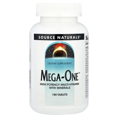 Source Naturals, Mega-One™, High Potency Multi-Vitamin With Minerals, 180 Tablets