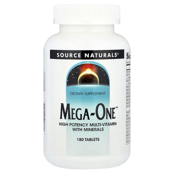 Mega-One™, High Potency Multi-Vitamin With Minerals, 180 Tablets