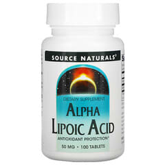 Source Naturals, Alpha Liponsäure, 50 mg, 100 Tabletten