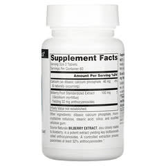 Source Naturals, Heidelbeere-Extrakt, 50 mg, 120 Tabletten