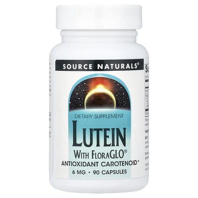 Source Naturals, Lutein With FloraGLO®, 6 mg, 90 Capsules