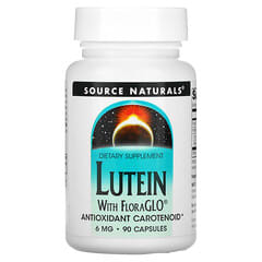 Source Naturals, Lutein, 6 mg, 90 Capsules